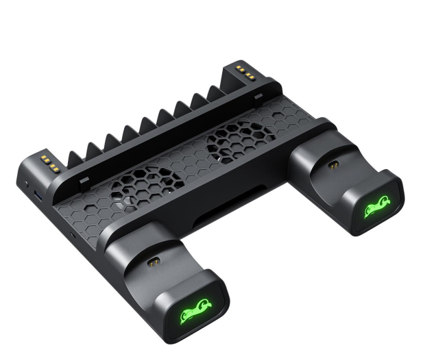 FROGGIEX PODSTAWKA CHŁODZĄCA ŁADOWARKA STOJAK PS4 LED - 636960 - zdjęcie